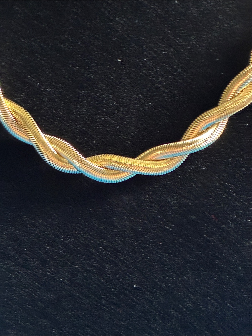 Plunder Gold-Tone Twisted Rope Necklace - Shiny Gold